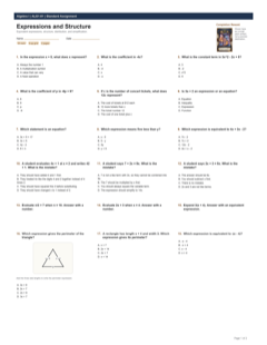 Expressions and Structure standard preview