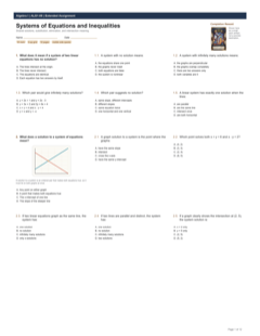 Systems of Equations and Inequalities extended preview