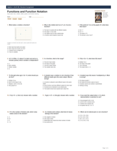 Functions and Function Notation standard preview