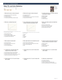 Data, Fit, and Intro Statistics standard preview