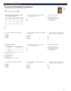 Counting and Probability Foundations extended preview