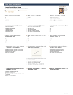 Coordinate Geometry standard preview