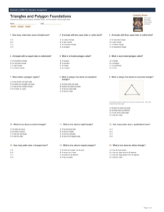 Triangles and Polygon Foundations standard preview