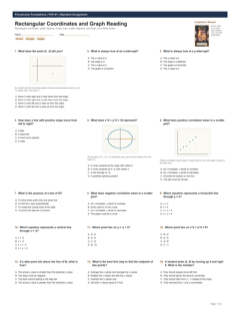 Rectangular Coordinates and Graph Reading standard preview