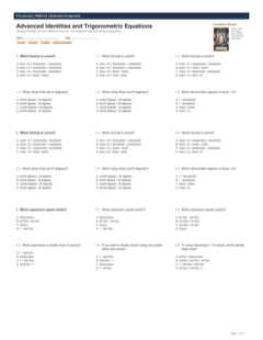 Advanced Identities and Trigonometric Equations extended preview